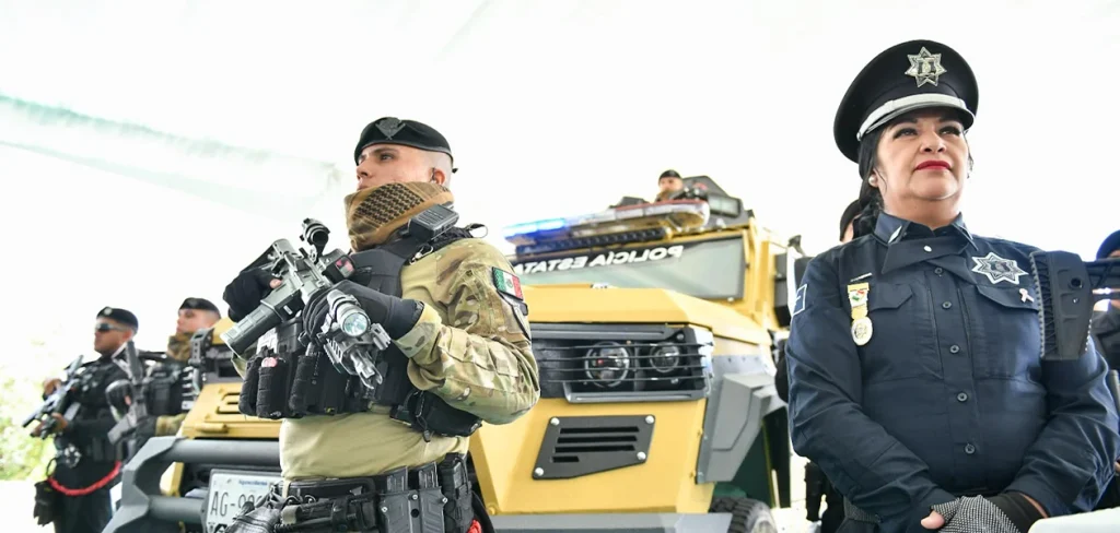 Refuerzan a policías de Aguascalientes con vehículos blindados, armas y municiones